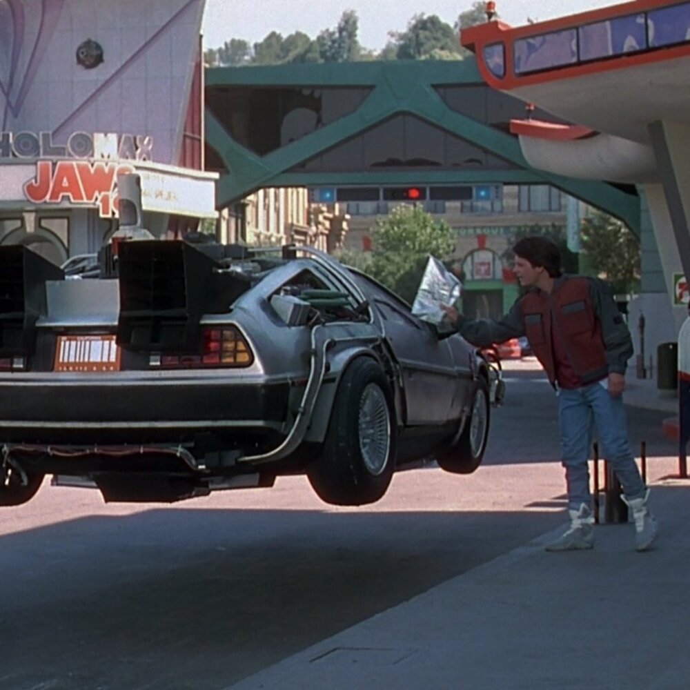Back to the Future II Delorean California Futuristic Metal Novelty License Plate - Picture 2 of 7